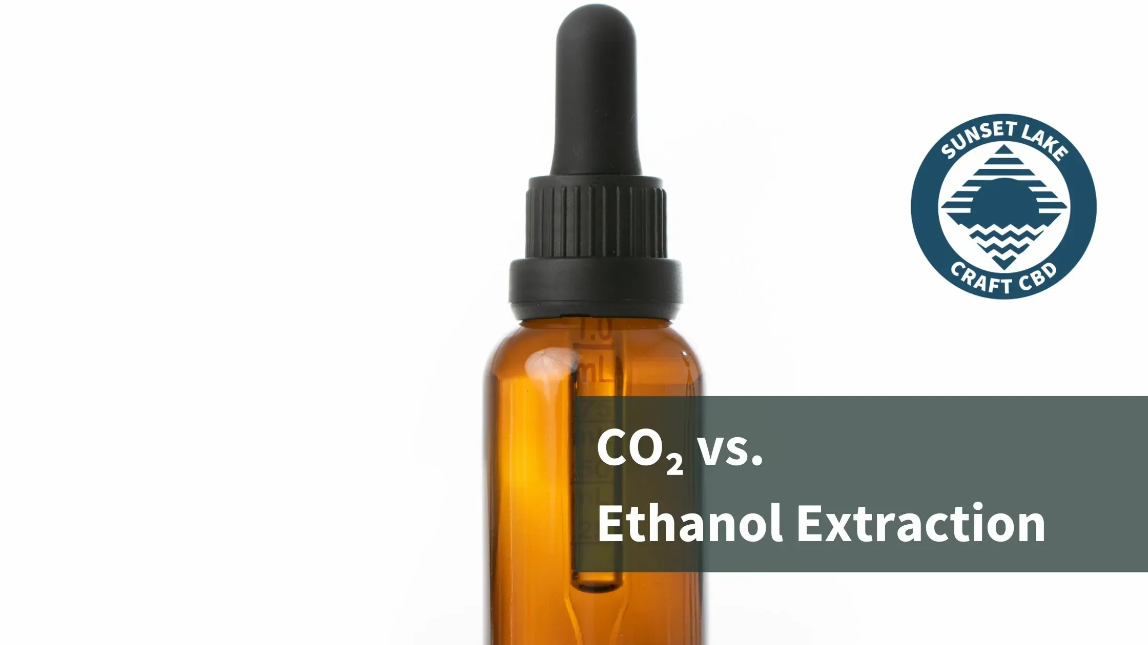 Blank tincture with text "CO₂ vs. Ethanol Extraction"