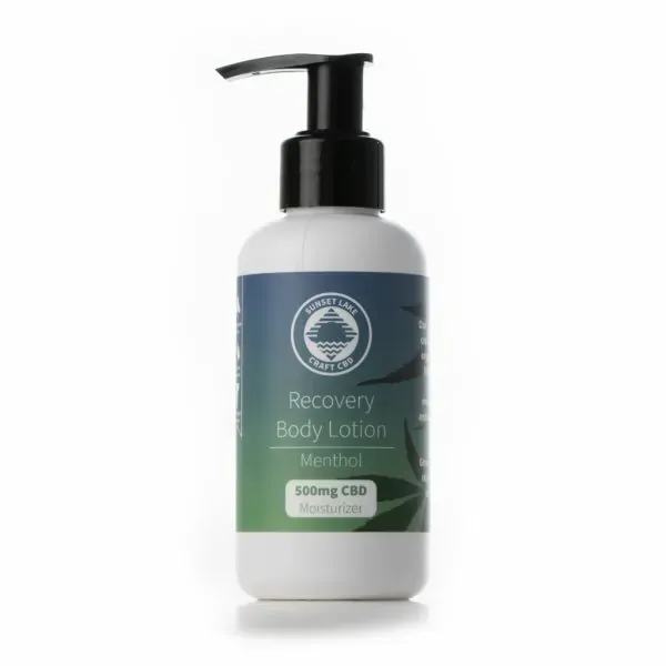Four ounce bottle of menthol-scented CBD Body Lotion