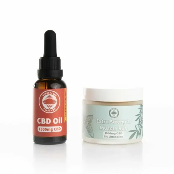 The everyday relief bundle with an citrus flavored CBD oil tincture