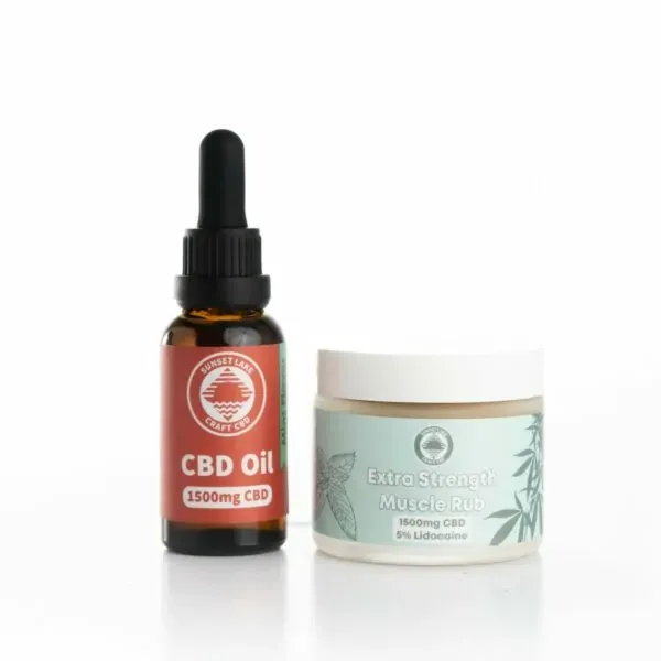 The everyday relief bundle with an mint flavored CBD oil tincture